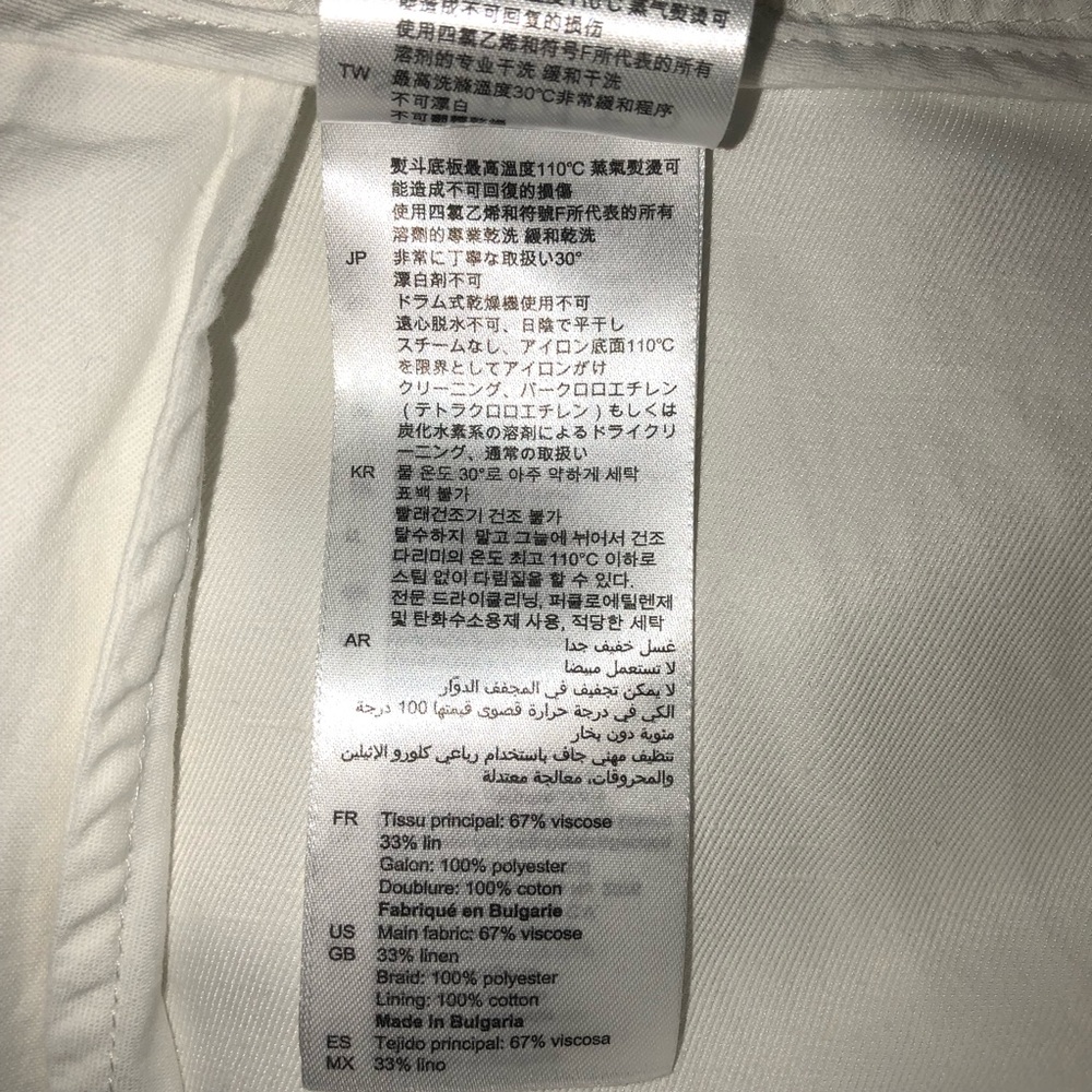 Sandro Paris White Embroidered Shorts,Size-(FR)-36/(US)-4-5.5 or Small,GUC - Picture 6 of 13